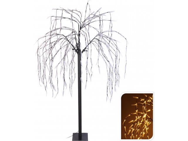 Светодиодное дерево Ива 180 см 400 теплых белых Led ламп с мерцанием, IP44 Koopman AXF201840