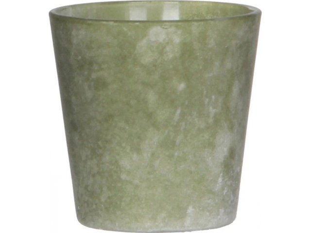Подсвечник для чайной свечи Линда 8 см светло-зеленый, стекло Edelman 1003843
