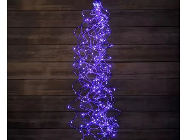 Гирлянда Branch light 1,5 метра, проволока+шнур, цв. синий, провод прозрачный проволока