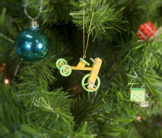 Елочная игрушка - Детский велосипед 370-1 Classic Абрикосовый