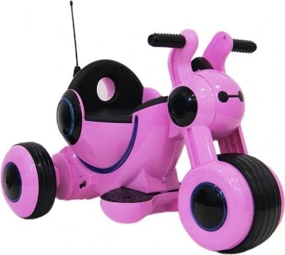 Трицикл RiverToys МОТО HL300 розовый