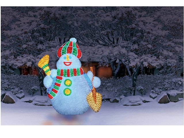 Панно светодиодное Снеговик SHG-22-1