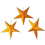 Звезда светящаяся из бумаги, 60 см, золотая, Kaemingk 484267