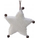 Елочная игрушка Звезда Покахонтас 12 см белая, подвеска Kaemingk