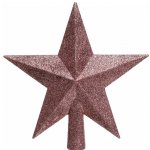 Верхушка Звезда 19 см розовый бархат Kaemingk