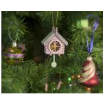Новогоднее украшение: Часы с маятником 3015 Розовая карамель