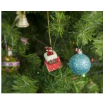 Новогодние украшения: Домик с ногами Санта Клауса 3020 Красный